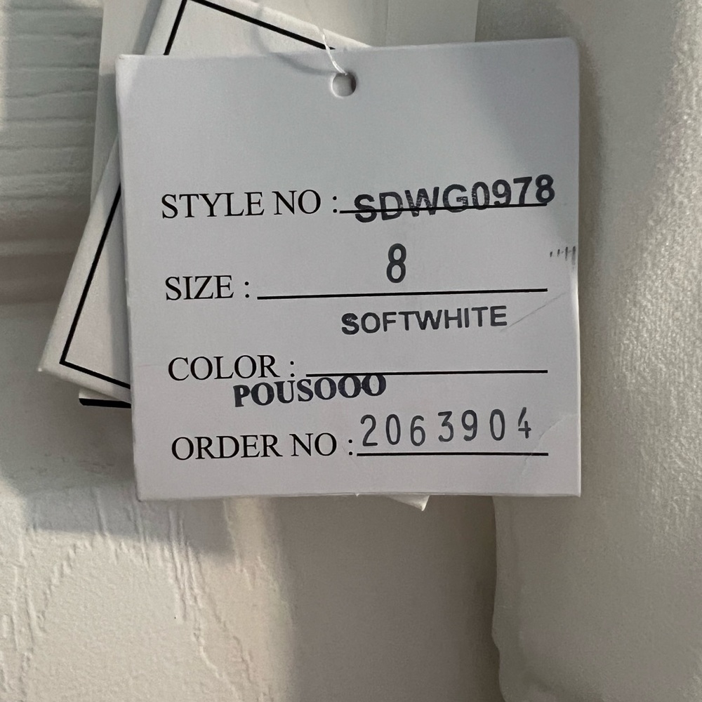 Soft white dress perfect for bridal shower, bachelorette, or honeymoon! - Picture 4 of 4